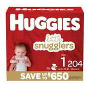 Huggies Little Snugglers Size 1 Diapers 204 Count