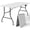 White, variant on Folding Table, 4FT Foldable Picnic Table with Adjustable Height, Heavy Duty Fold-in-Half Portable Table for Weddings, Camping, RV Travel, Parties, BBQs, and Indoor Use
