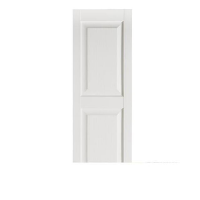 Volets Décoratifs Extérieurs à Panneau Surélevé Premier, Blancs - 15 x 59 Po