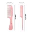 thumbnail image 3 of 2Piezas de cepillo para el cabello Peine de dientes anchos Peine de paja Irfora Peine de corte de pelo, 3 of 5