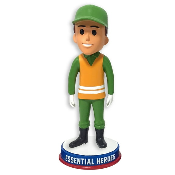 Garbage Waste Disposal Essential Heroes Bobblehead Male Light Skin Tone