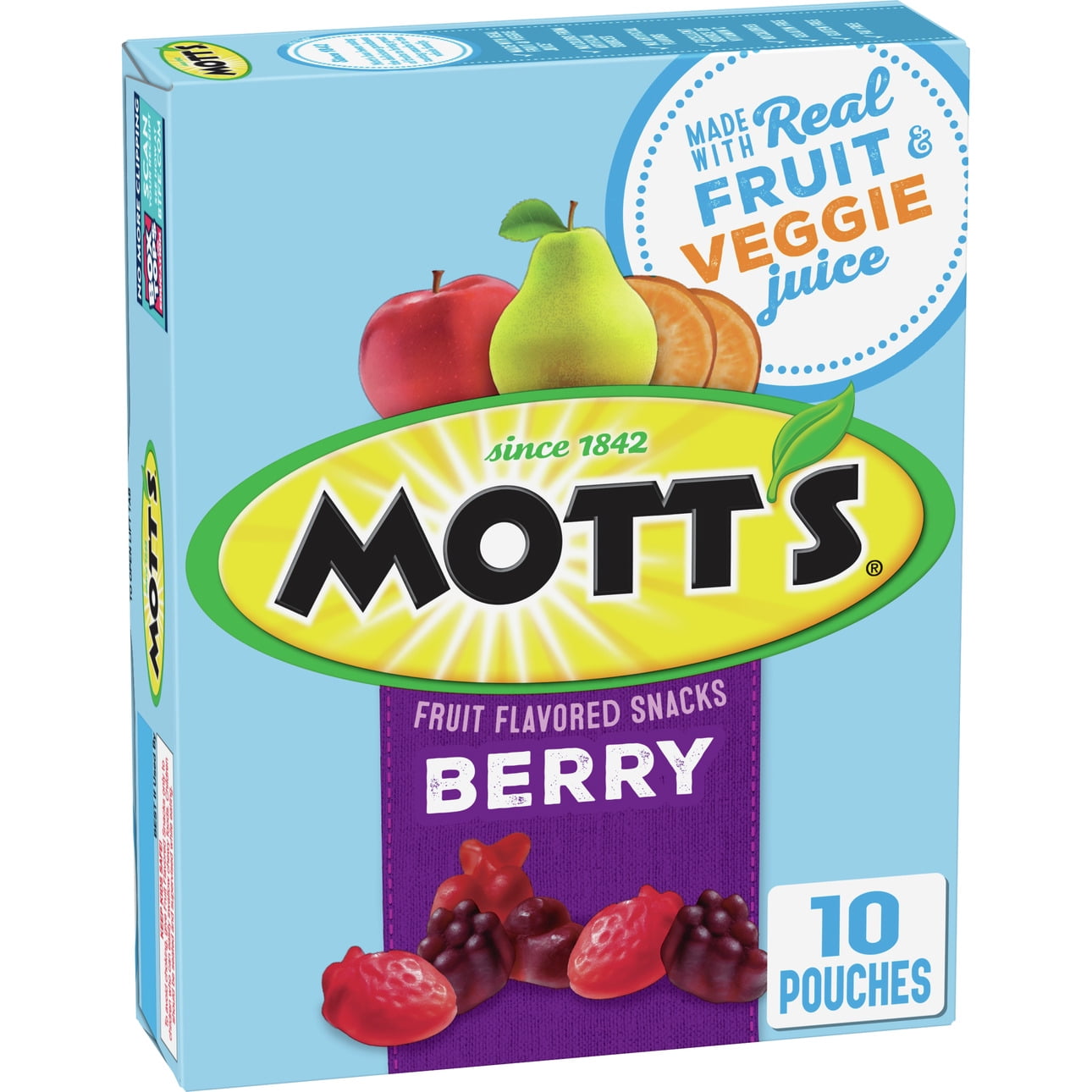 Mott's Medleys Fruit Snacks, Gluten Free, Berry, 10 Pouches, .8 oz each