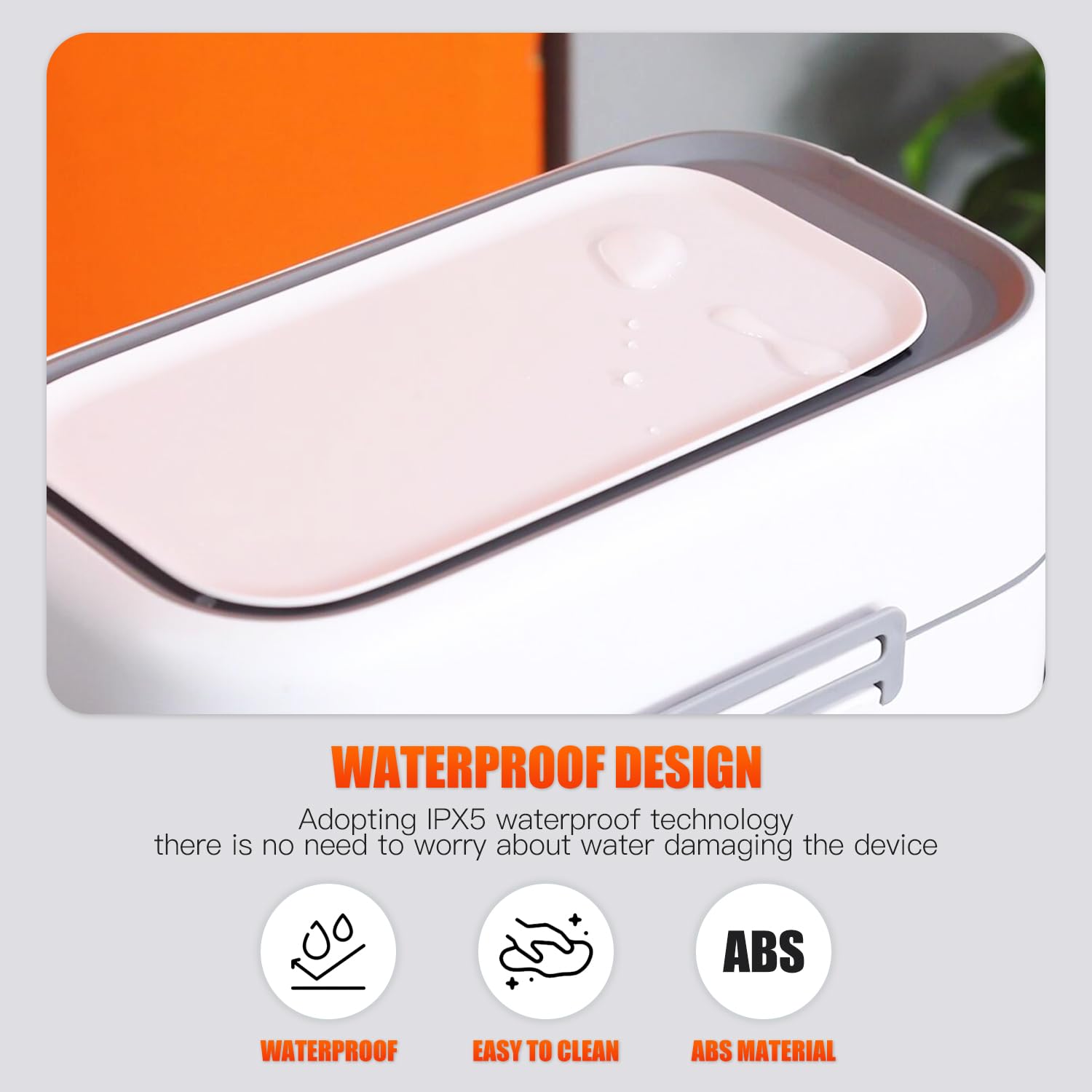 CL.HPAHKL 2.2 Gallon Smart Touchless Motion Sensor Trash Can, Automatic Garbage Bin with Lid, Small Slim Garbage Can, Waterproof for Bathroom, Bedroom, Office (2, White)