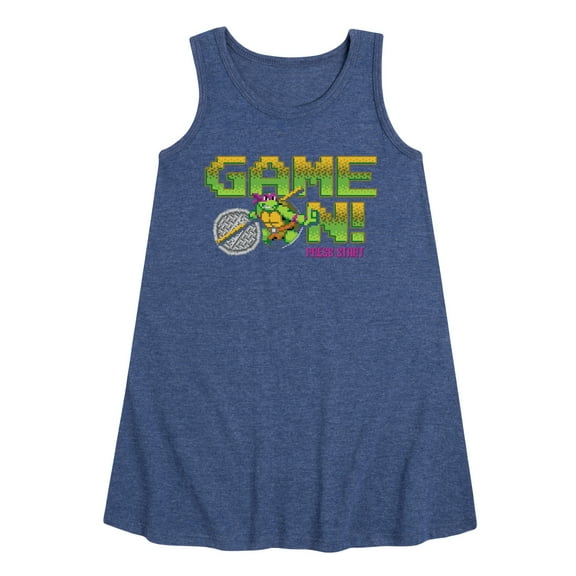 Teenage Muntant Ninja Turtle - Game On Don - Toddler and Youth Girls A-line Dress