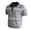 Gray, variant on Men's Tops Short Sleeve Knit Sweater Breathable Textured Stripe Patterned Classic Lapel Collar Vacation Summer Essential Versatile Breathable Daily Outdoor Gear