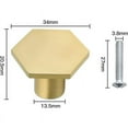 thumbnail image 2 of Hexagon Style Knob, Easy Installation With Provided Screws, Anti-Rust Surface For Durable Performance, Individually Packaged To Protect Your Cabinet Hardware, 2 of 5
