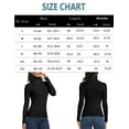 thumbnail image 3 of FITVALEN Turtleneck for Women Long Sleeve Women's Shirt Lightweight Basic Stretch Layer Top, 3 of 6