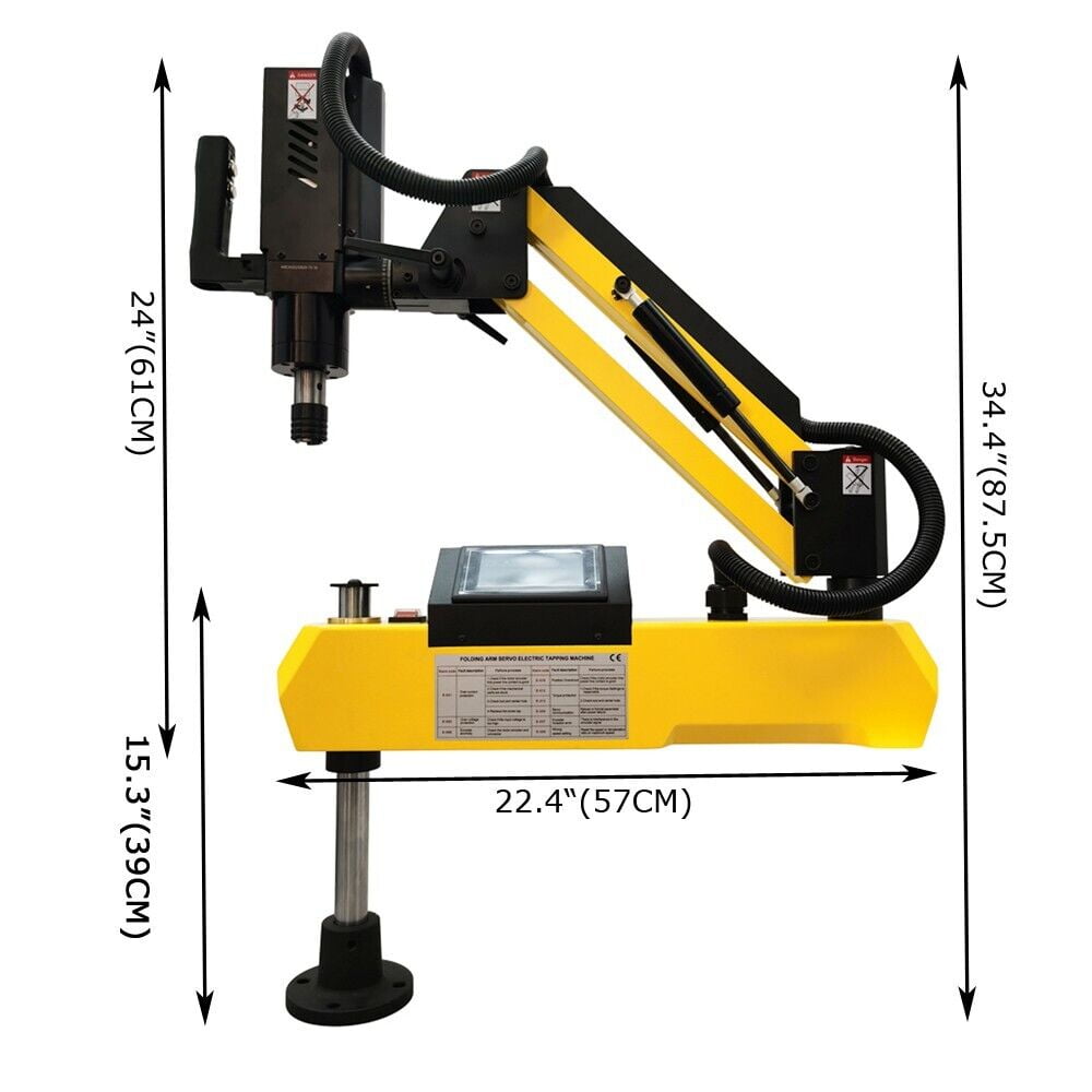 M3-M16 Universal 360° Touch Screen Electric Tapping Machine 600W