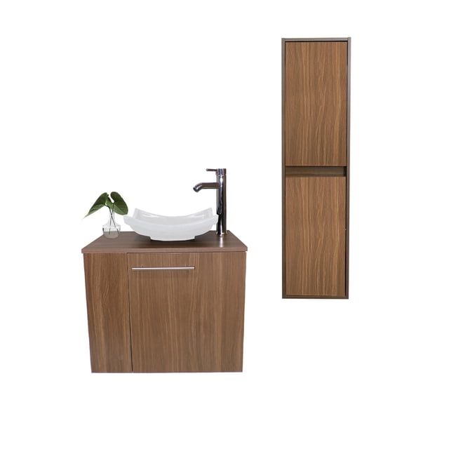 Combo De Gabinete Para Baño Lavamanos Y Monomando Derecho + Gabinete Organizador Garnier