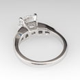 thumbnail image 5 of Certified Moissanite Stone,Solid Silver Cluster Accented Mounting Round Moissanite Engagement Ring, 3.15 Ct Vintage Moissanite Ring for Women, 5 of 5