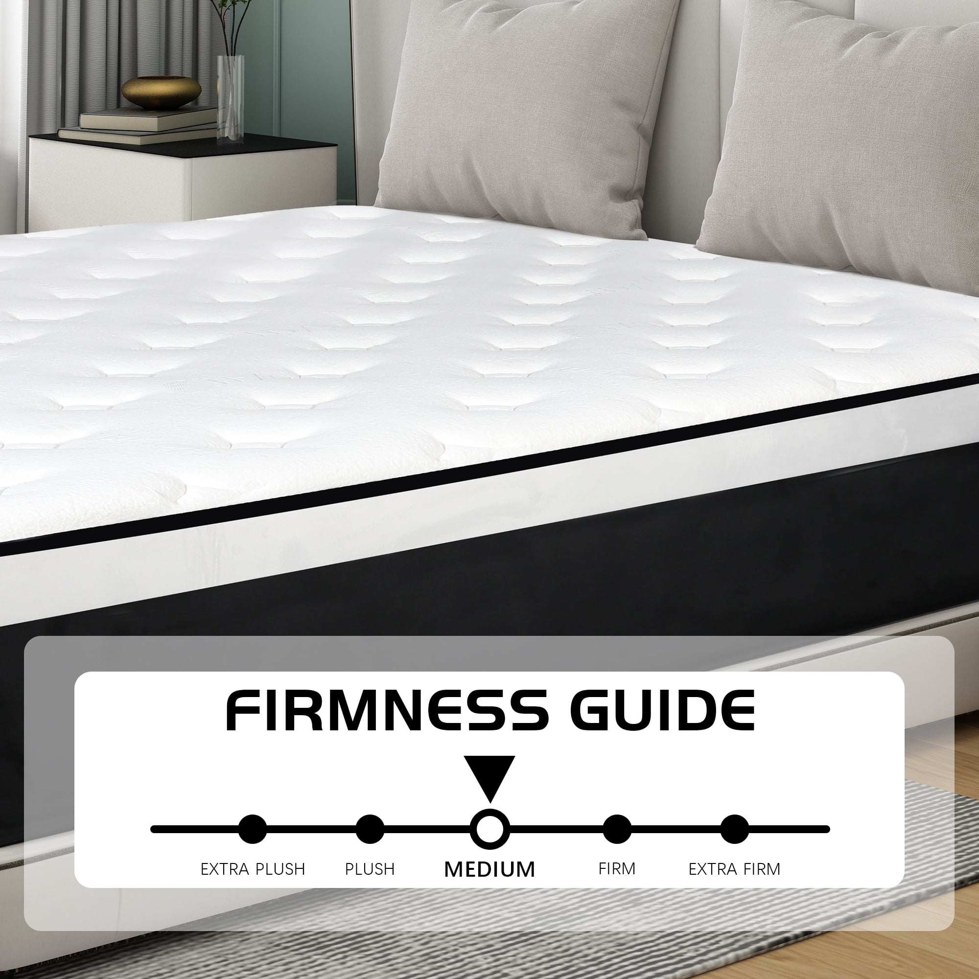 lemontalking Full Mattress, lemontalking 12 inch Pocket Springs with Gel Memory Foam, Hybrid Mattresses in a Box