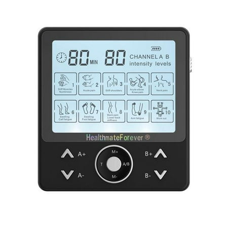 HealthmateForever PRO10AB2C Touch Screen TENS Muscle Recovery & Pain Relief System (Black)