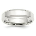 thumbnail image 4 of 925 Sterling Silver 6mm Bevel Edge Band Ring Size 13, 4 of 5
