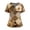 Light Brown, variant on Scrub Tops Women Vintage Floral Print V Neck Short Sleeve Plus Size Scrub Shirts Nursing Scrubs Stretch Fitted Summer Holiday Casual Side Slits Uniform Shirts With Pockets Ginger 4XL
