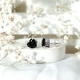thumbnail image 4 of Rosec Jewels Heart Shape Black Onyx Solitaire Stud Earrings for Women (7 mm, AAA Quality), 925 Sterling Silver, 4 of 9