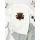 thumbnail image 2 of Elegant Style, Women's Casual Crown of Spades Graphic T-Shirt - Stylish Round Neck Short Sleeve, Comfortable Polyester Blend, Perfect for Summer Fashion, 2 of 6