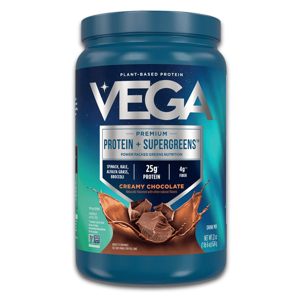Vega Premium Protein Supergreens Chocolate 18 Oz