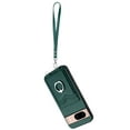thumbnail image 2 of Wallet Case for Google Pixel 8a, Stylish Ultra Slim PU Leather Card Slots Ring Stand Wrist Strap Shockproof Protective Thin Lightweight Back Case Cover for Google Pixel 8a, Green, 2 of 7