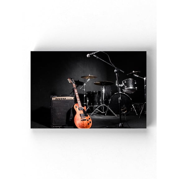 Dark Musical Stage Wrapped Canvas -Image by Shutterstock,