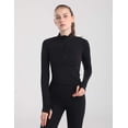 thumbnail image 2 of Chaqueta Locachy para mujer, ligera y elástica, para entrenamiento, color negro, XL, 2 of 7