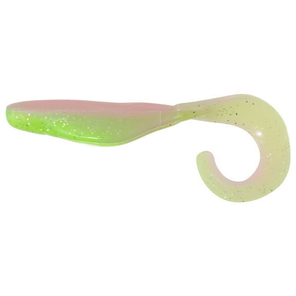 Bass Assassin SW Curly Shad 4'' Electric Chicken 10pk