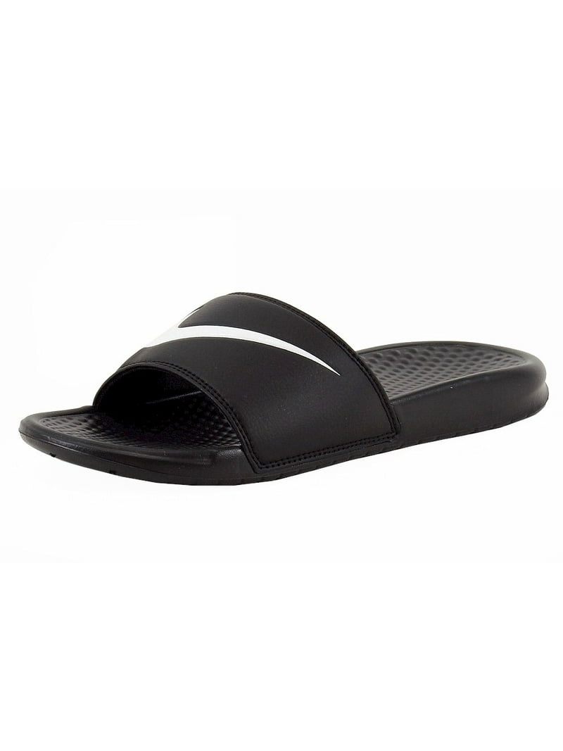 perfil El propietario guisante Nike Unisex Benassi Swoosh Black/White Slide Sandals Shoes Sz:  7-Men/8-Women - Walmart.com