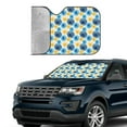 thumbnail image 3 of Kdxio Circular Print Front Windshield Sun Shade,Folding Auto Sunshade for Car Truck SUV-Small, 3 of 7