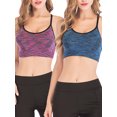 thumbnail image 1 of YouLoveIt Women Sports Bra, 2 pack Women Ladies Sports Bra Crop Tops Sexy Beauty Back Sports Bra Workout Sports Bras Cross Back Padded Sports Bras Yoga Bra with Removable Cups, 1 of 7