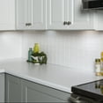 thumbnail image 2 of FASÄDE Crescent Decorative Vinyl Backsplash 15 sq ft Kit in Matte White, 2 of 8