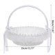 thumbnail image 2 of Glinting Flower Girl Basket Set Flowers Romantic Design Wedding Flower Baskets White Flower Basket Ceremony Party Suppli, 2 of 4