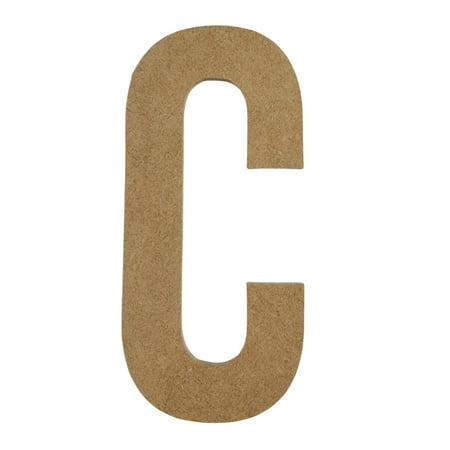 Wooden Letter Unfinished, Bebas Neue Font, Craft Cutout