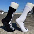 thumbnail image 4 of sunsanly 1 Pair Halloween Socks Spider Wet Skull Skeleton Print Color Matching High Elasticity Anti-slip Unisex Sport Sweat-Absorbent Basketball Football Long Stockings, 4 of 8
