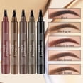 thumbnail image 2 of Magic Eyebrow Pencil, 2026 Upgraded Natural Brows Eyebrow Pen 3D Waterproof Microblading Eyebrow Pen, 4 Tipped Precise Brow Pen Contouring Pen Fine Stroke Microblading Eyebrow Pencil (Light Brown), 2 of 7