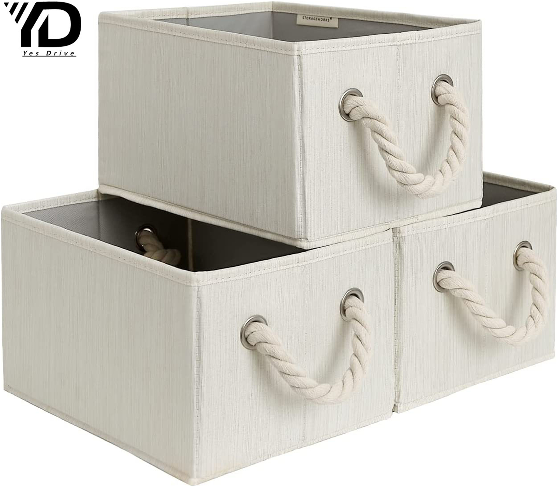 Medium storage basket for organization, collapsible storage basket with high storage capacity