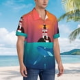 thumbnail image 2 of Lsque Lighthouse and Whale pattern Hawaiian Shirt for Men, Unisex Summer Beach Casual Short Sleeve Button Down Shirts-XX-Large, 2 of 9