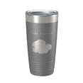 thumbnail image 1 of Lake Kegonsa Map Tumbler Travel Mug Insulated Laser Engraved Coffee Cup Wisconsin 20 oz Dark Gray, 1 of 1