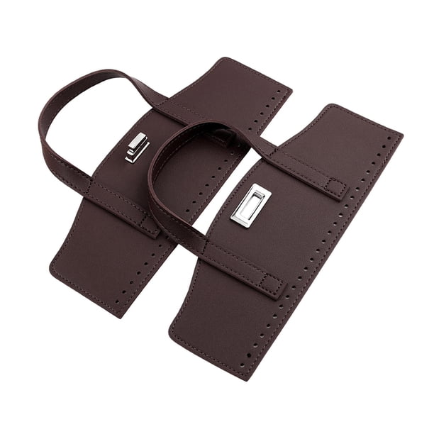 Correas para monedero con cierre giratorio, suministros para hacer monederos, bolsa de tejido DIY para unir Marrón