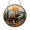 Acrylic 3.5 Inch, variant on Bear Window Hanging – Stained Glass Style Wildlife Art