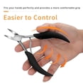 thumbnail image 2 of Cortauñas para uñas de los pies, cortaúñas para uñas encarnadas, cortaúñas profesional de acero inoxidable resistente, color negro, 2 of 5