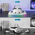 thumbnail image 3 of VR Charging Dock for Meta Quest 3/Quest 3S/Quest 2, Magnetic Charging Station for Oculus Quest 3 VR Headset & Controllers, with 2 Rechargeable 2100mAh Batteries, USB-C Charger, Supports LED Indicator, 3 of 11