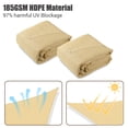 thumbnail image 3 of Yescom 2 Packs 12'x'16' Rectangle Sun Shade Sail Beige UV Top Outdoor Canopy Patio Lawn Yescom Modern, 3 of 10