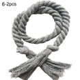 thumbnail image 2 of Neinkie 2Pcs Natural Cotton Curtain Tiebacks- Village Style Curtain Holdback Rope, Curtain Decorative Holdbacks for Rural Style Drapery Tieback, 2 of 6