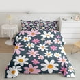 thumbnail image 2 of Manfei Teens Kawaii Floral Bedding Comforter Set, Groovy Daisy Flower Twin Comforter Sets, Cute Navy Cartoon Reversible Bedding Set, Breathable Home Decor, 2pcs, 2 of 8