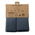 thumbnail image 6 of Ecologee Wakefield Textured 100% Blackout Rod Pocket Indoor Curtain Panel Pair, Navy, 37" W x 63" L, 6 of 7