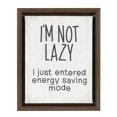 thumbnail image 4 of hometrends "I’m Not Lazy" Framed Art, 4 of 5