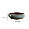 thumbnail image 4 of pitrice Flower Pot Ceramic Pots Hydroponic Planter Succulent Containers Retro Style Glazed Shadow Large Diameter for Home Supplies Blue, 4 of 9