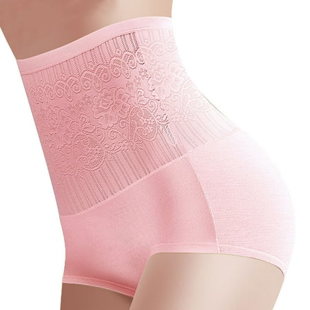 

Women s High Waist Shapewear Panties Tummy Control Butt Lifting Underpant L Pi.nk