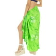 thumbnail image 3 of HAPPY BAY Women's Beachwear Summer Bikini Wraps Beach Wrap Swimwear Coverups Sarong Swim Cover up Skirt Bathing suit Swimsuit Pareo for Women One Size Floral, Green, 3 of 5