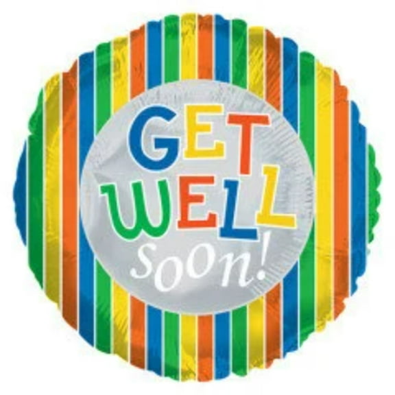 18" GET WELL SOON Balloon • Party Supplies Decorations Foil Mylar Balloon