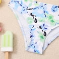 thumbnail image 4 of TrendOFT Two Piece Swimsuit For Girls Sport Floral High Waist Bikini Set Summer Rash Guard Girl Bathing Suit Swimwear For Pool Beach Surfing Light Blue, 4 of 7